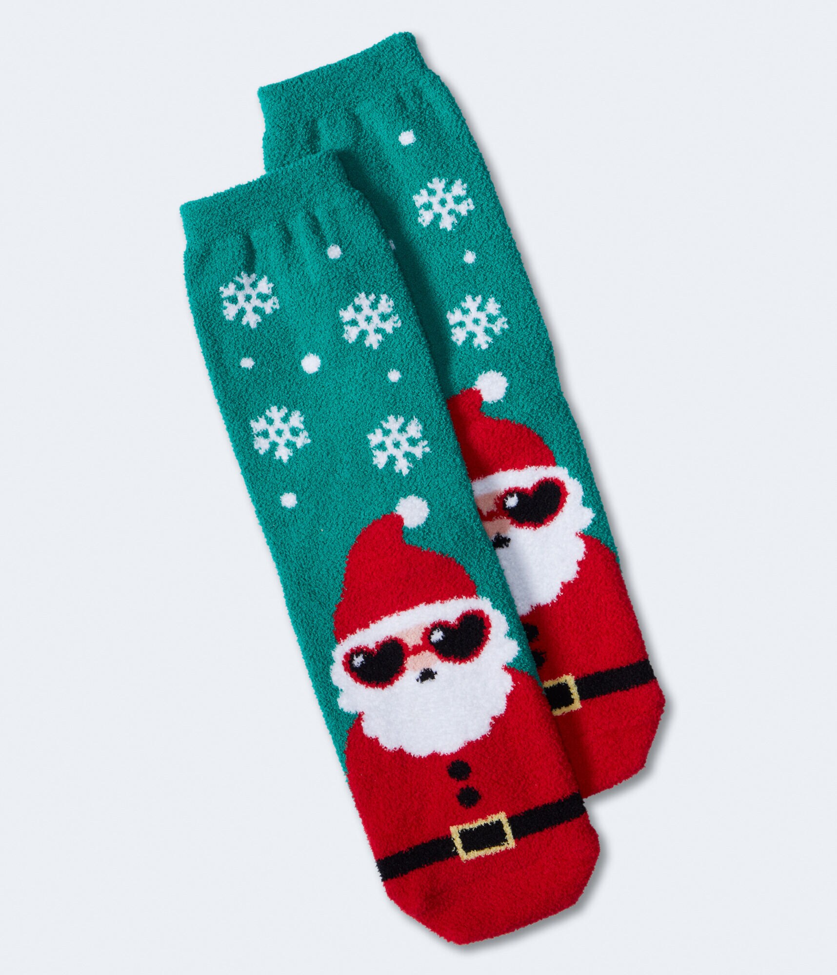 Santa Fuzzy Crew Socks