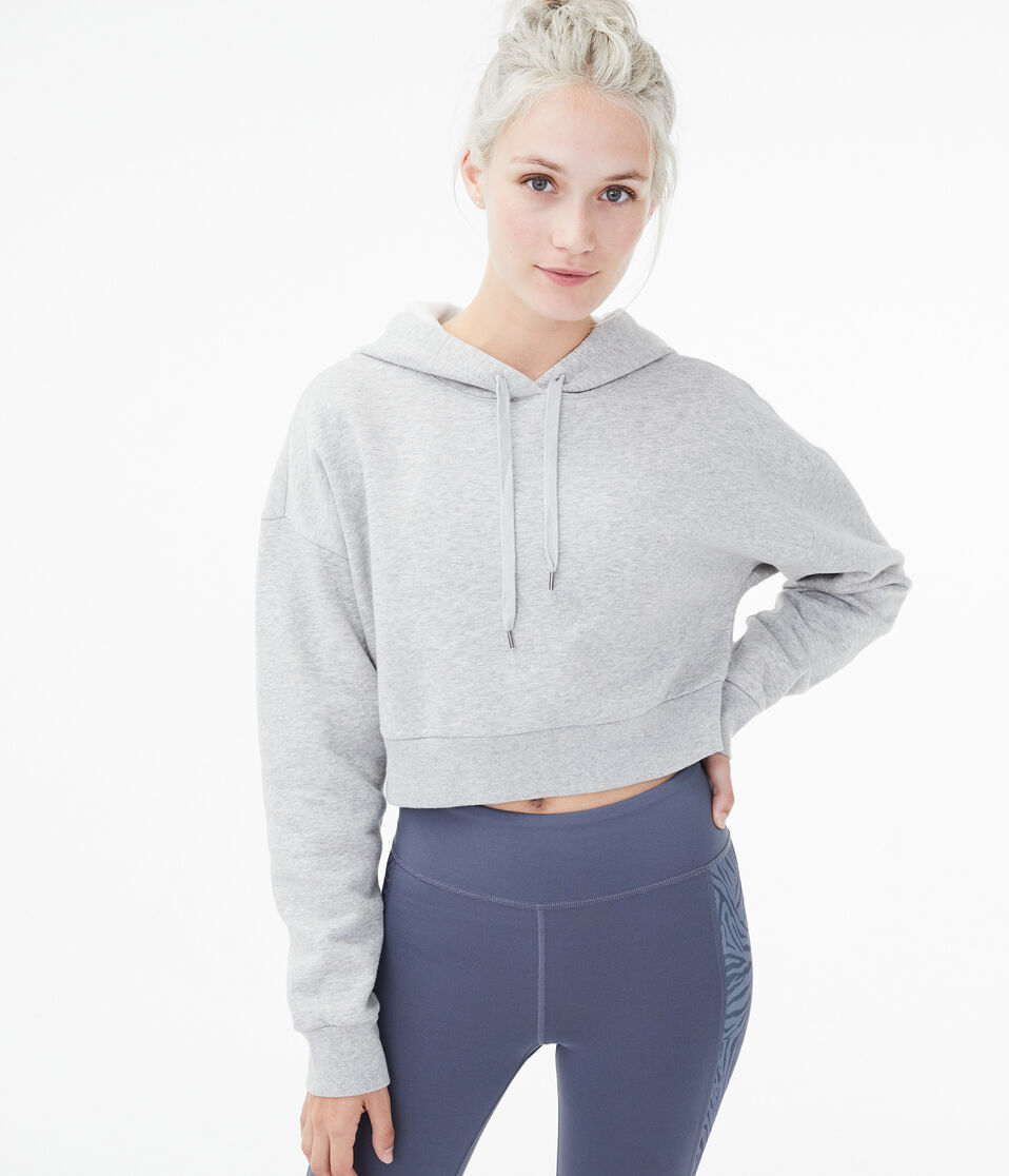 Cozy Cropped Pullover Hoodie