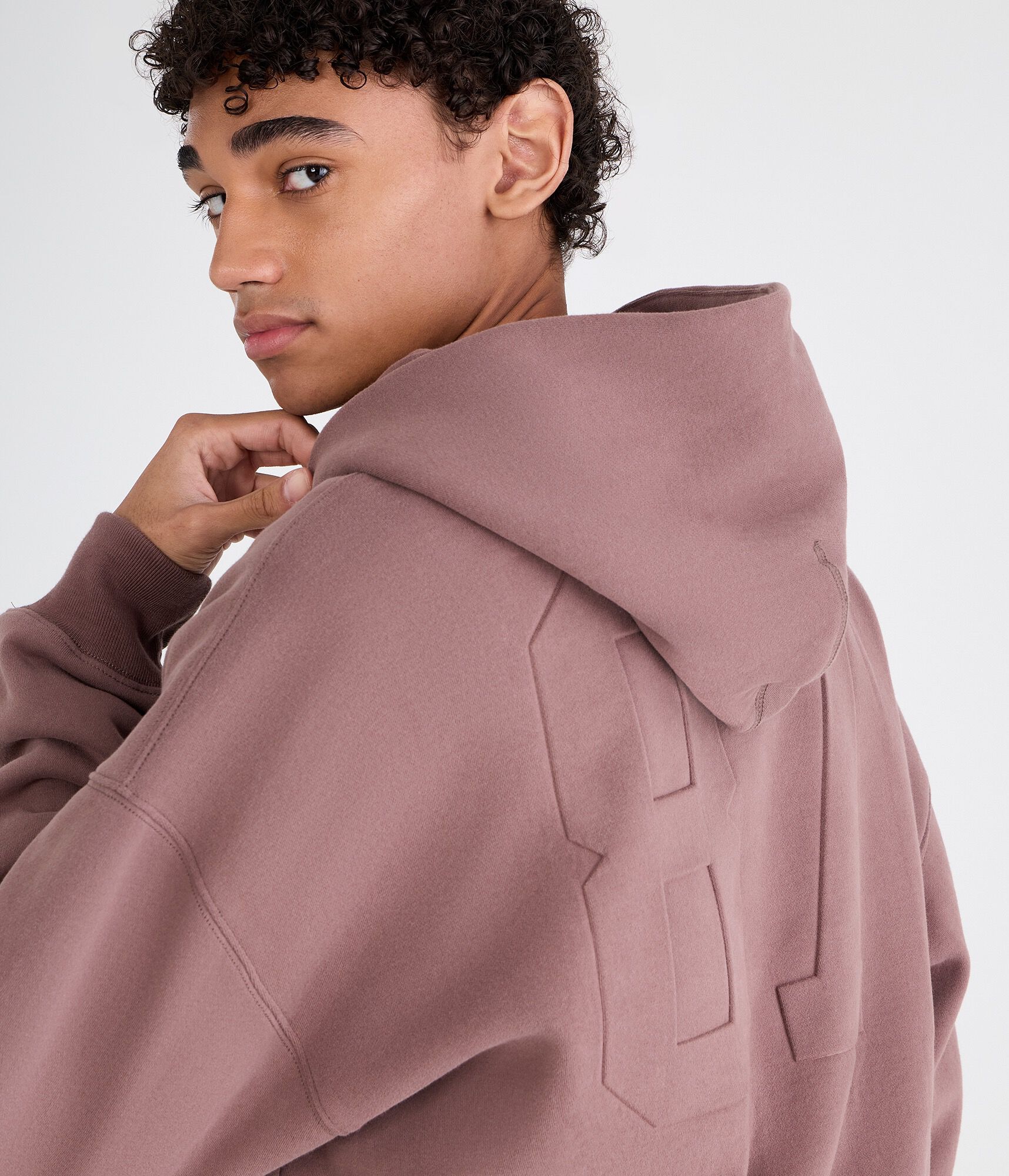 Cloud Soft Embossed 87 Boxy Pullover Hoodie