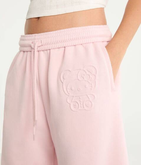 Hello Kitty | Aero Tonal Teddy Wide Leg Sweatpants Hello Kitty | Aero Tonal Teddy Wide Leg Sweatpants