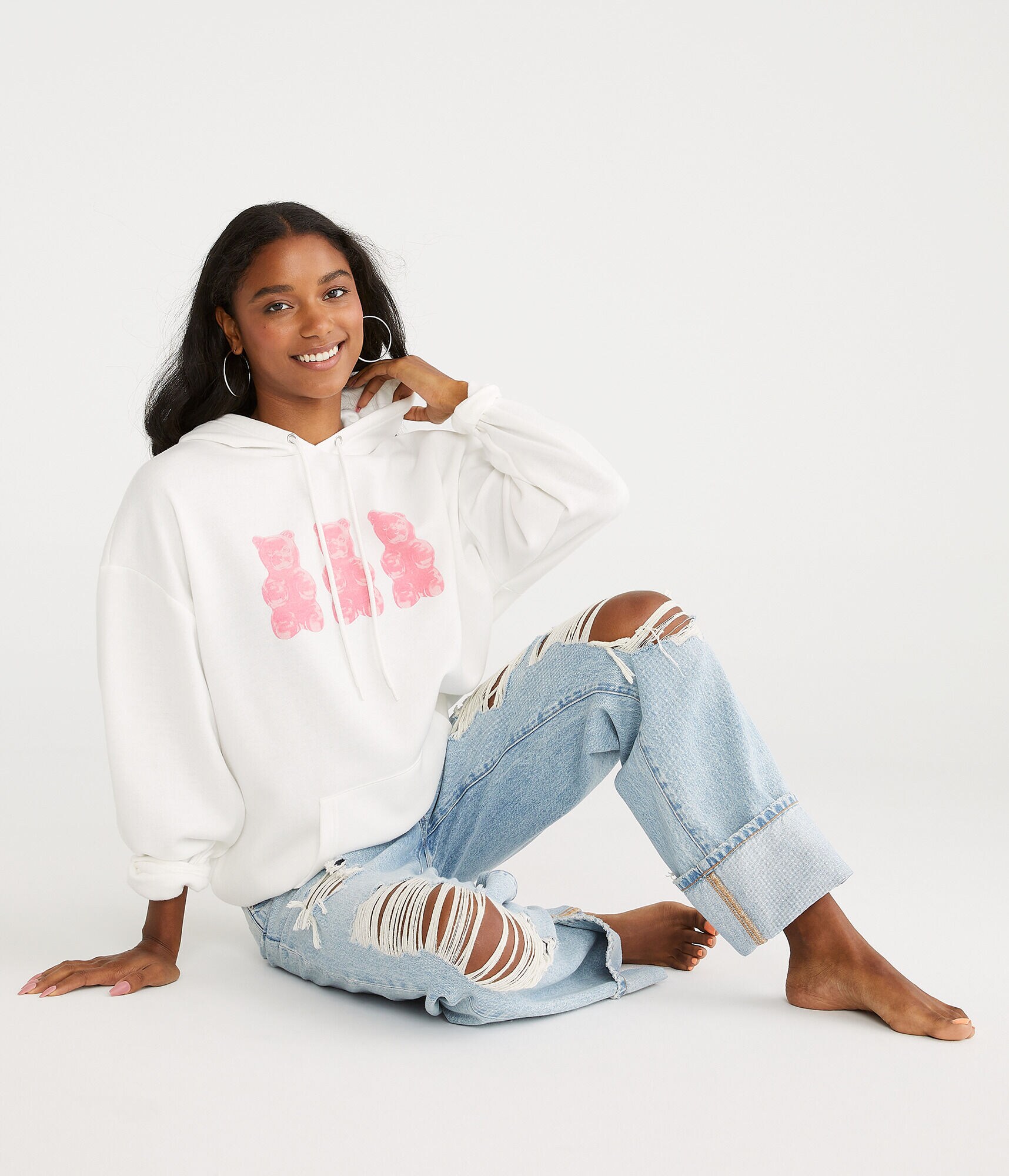 Gummy Bears Oversized Pullover Hoodie