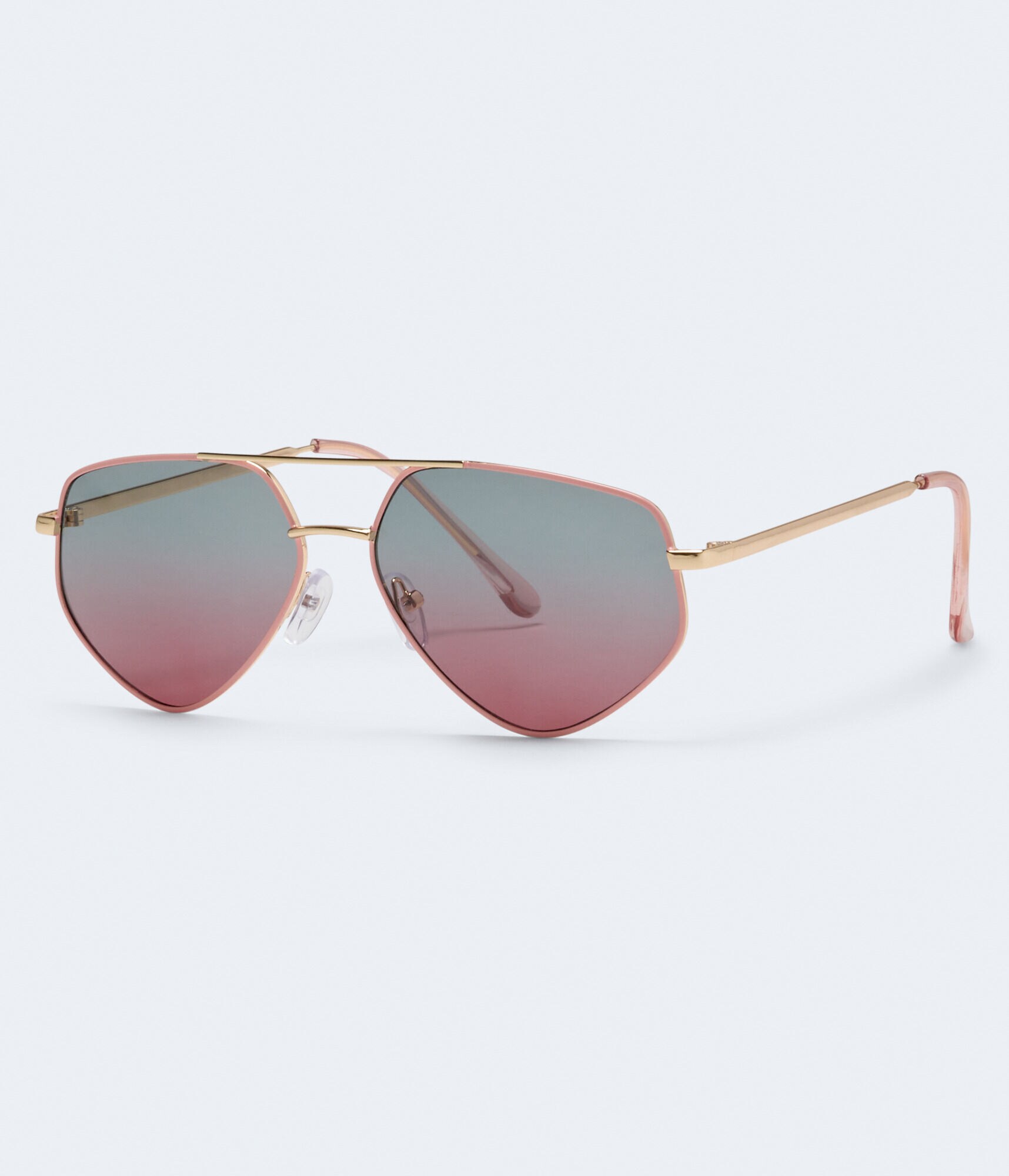 Geometric Aviator Sunglasses