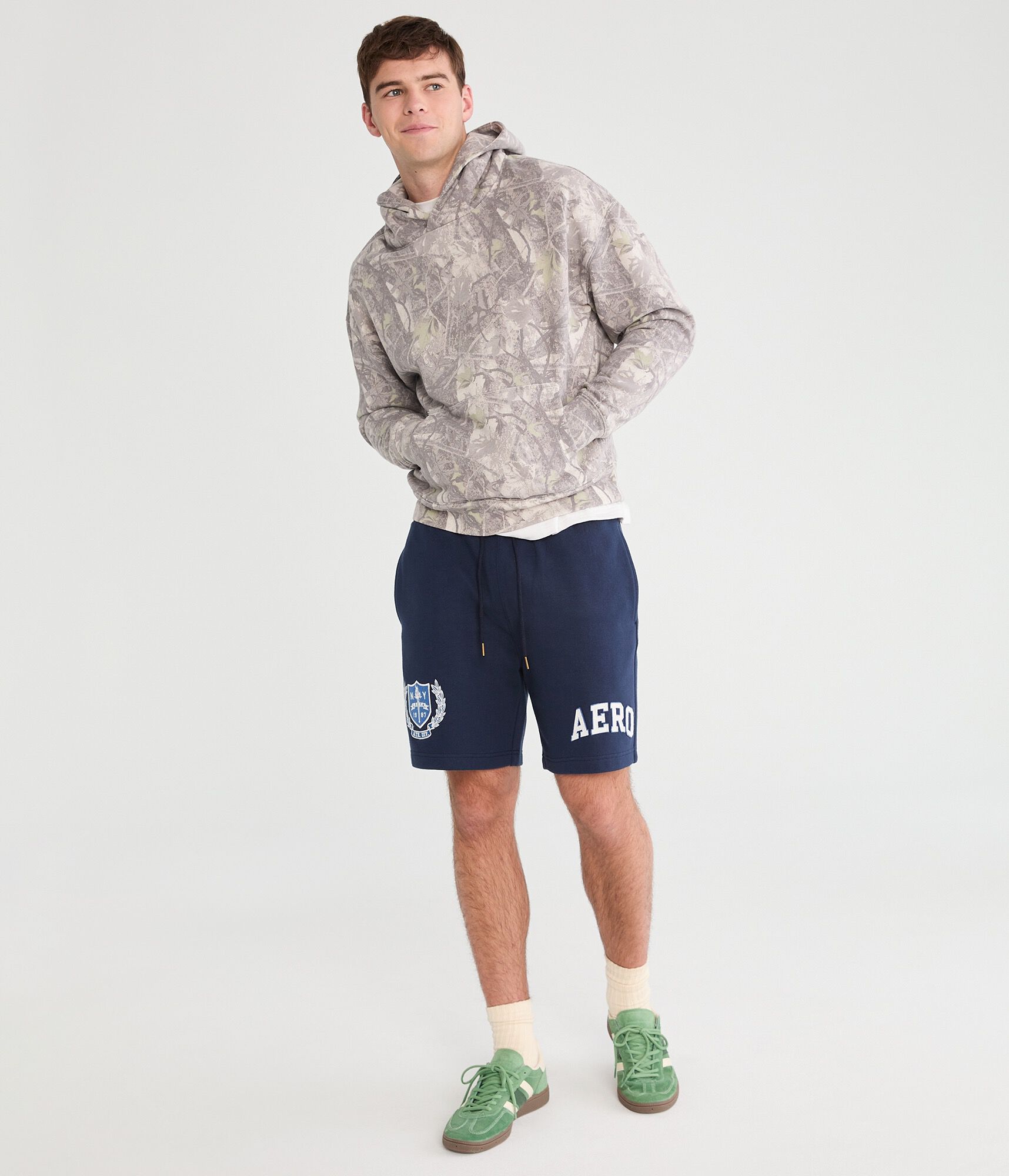 Aero Crest Heritage Fleece Shorts 7"