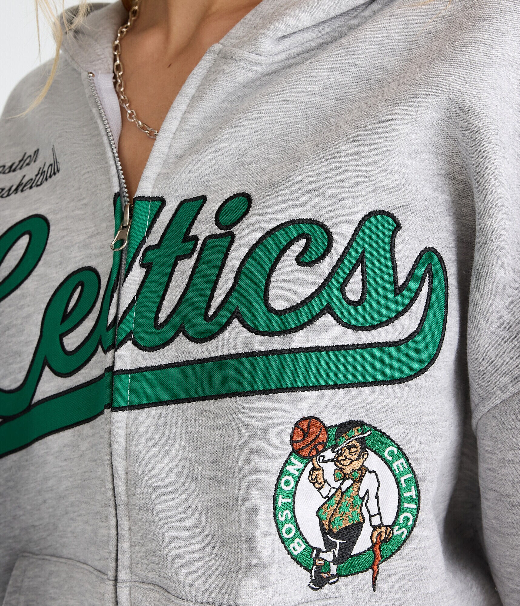 Boston Celtics Basketball Full-Zip Hoodie