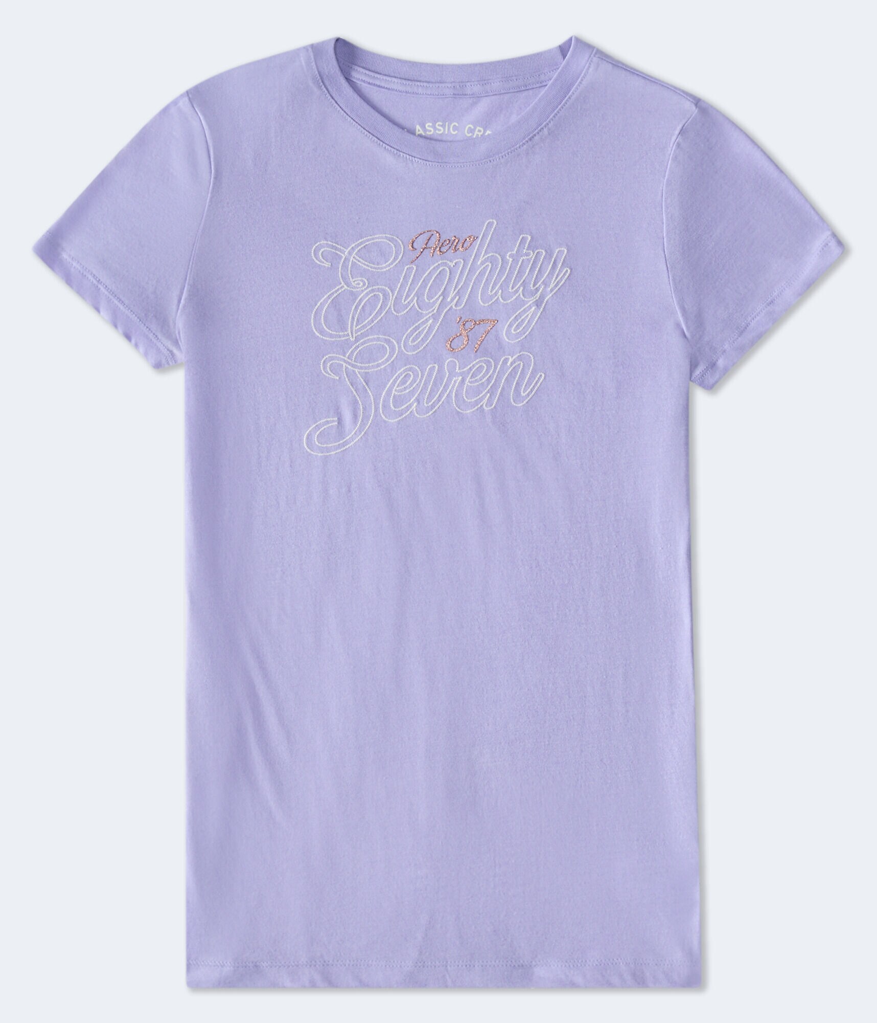 Aero Eighty Seven Glitter Graphic Tee