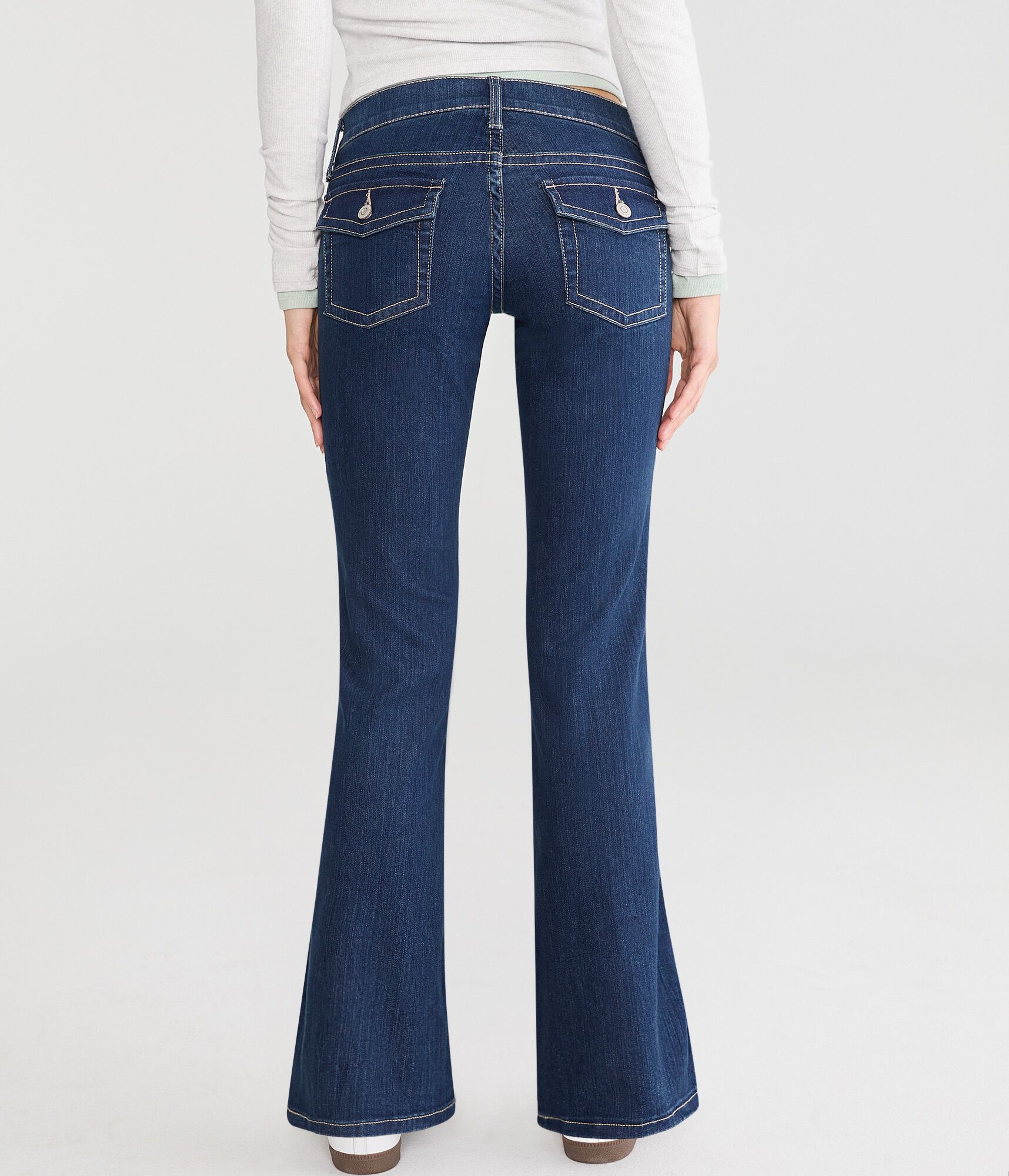Super Low-Rise Flare Jean