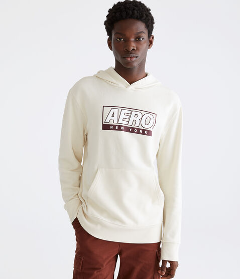 Aero New York Box Logo Pullover Hoodie Aero New York Box Logo Pullover Hoodie