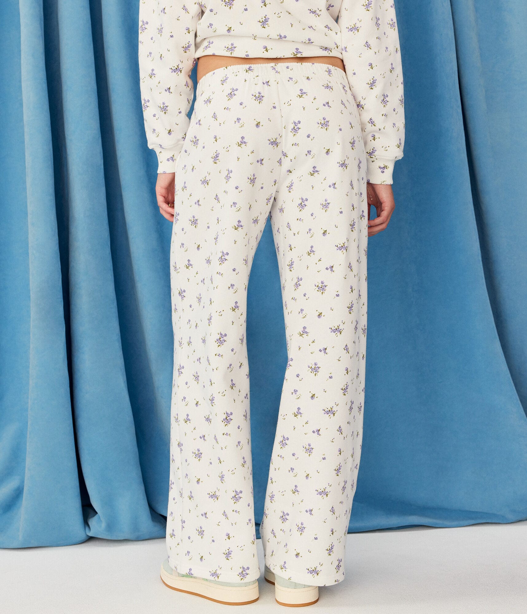 Demetra for Aero Floral Wide Leg Sweatpants