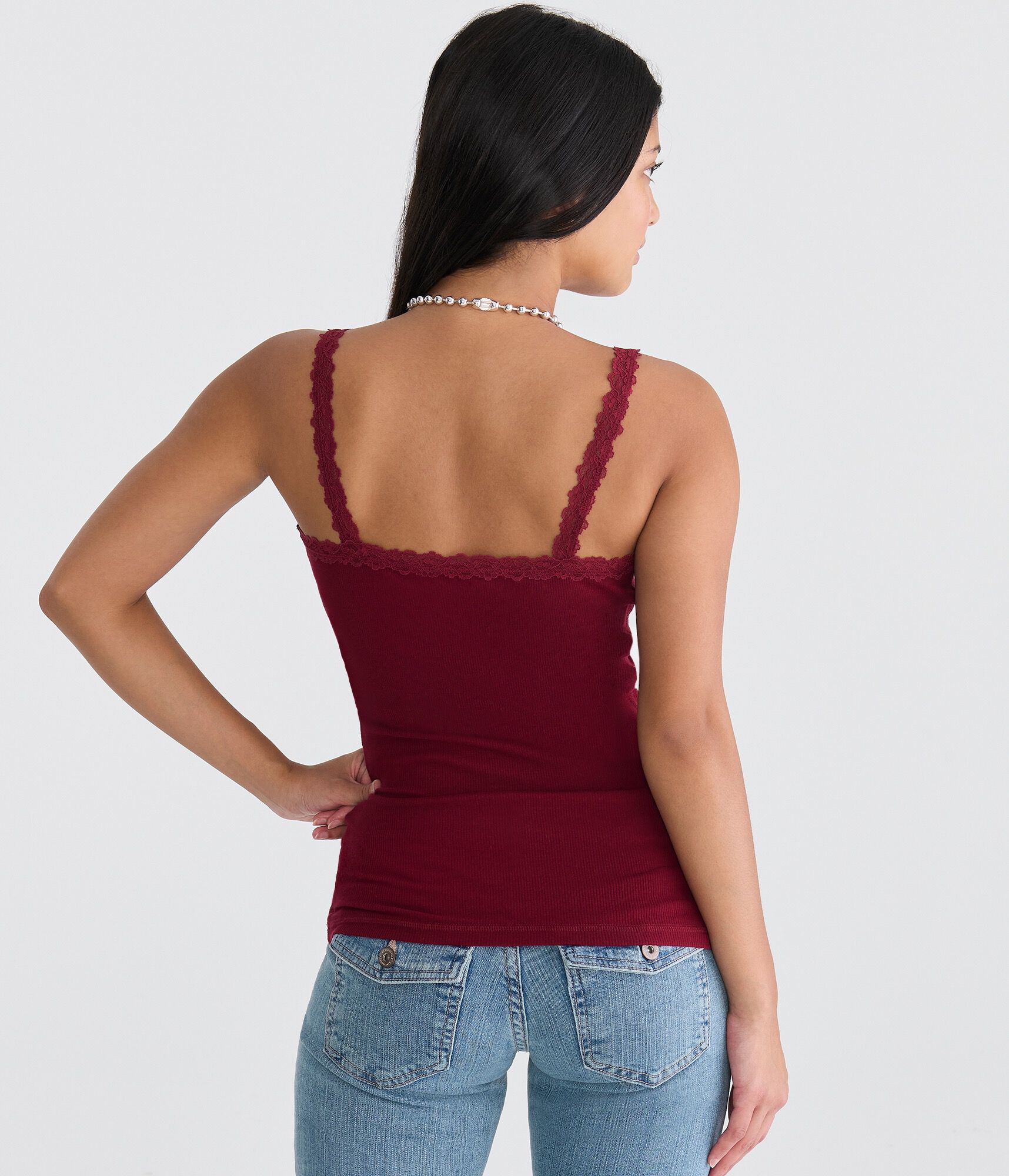 Seriously Soft Y2K Lace V-Neck Cami