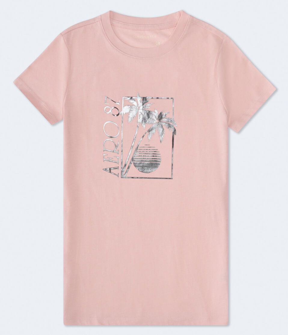 Aero 87 Palm Sunset Foil Graphic Tee