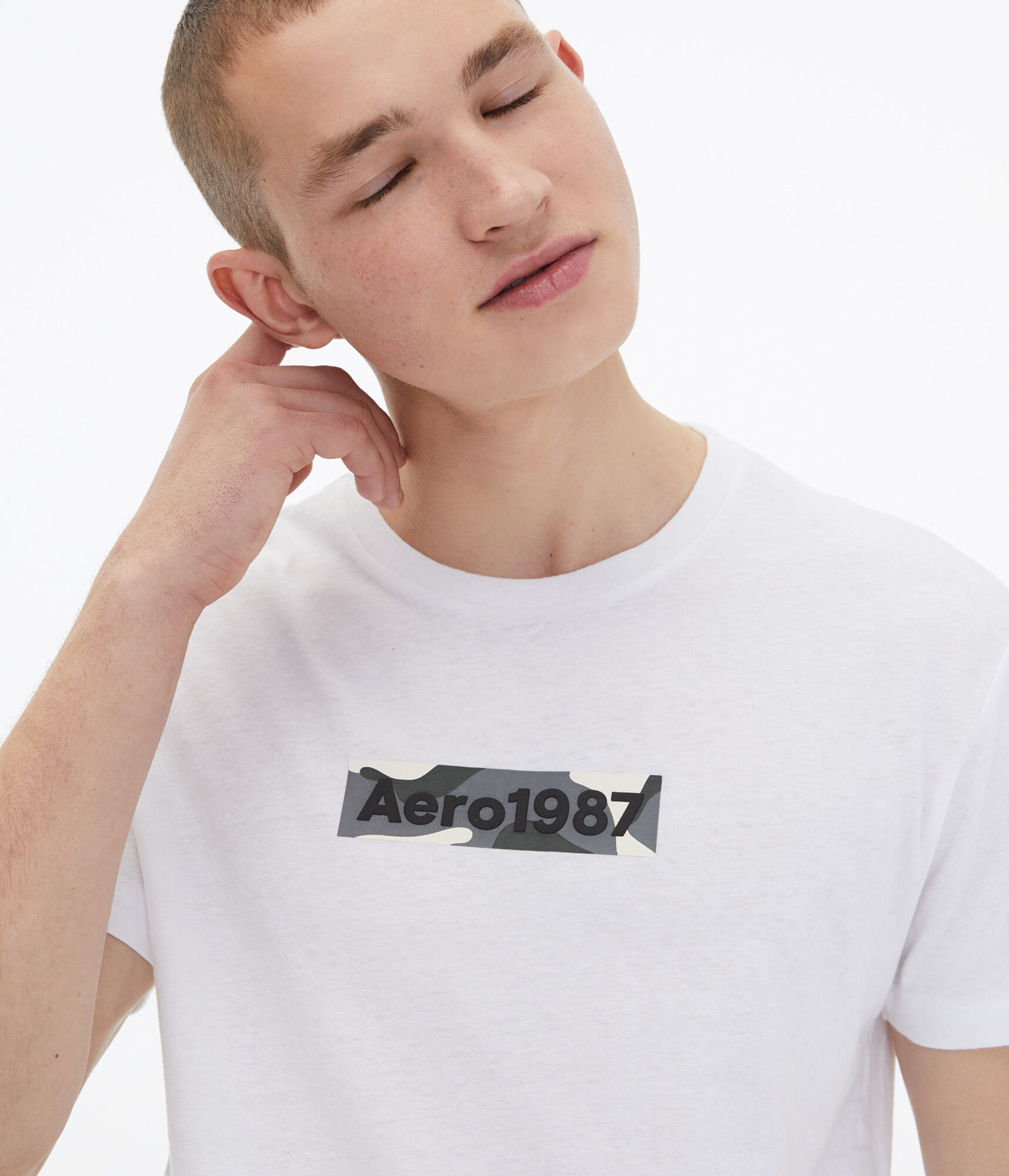 Camo Box Logo Graphic Tee