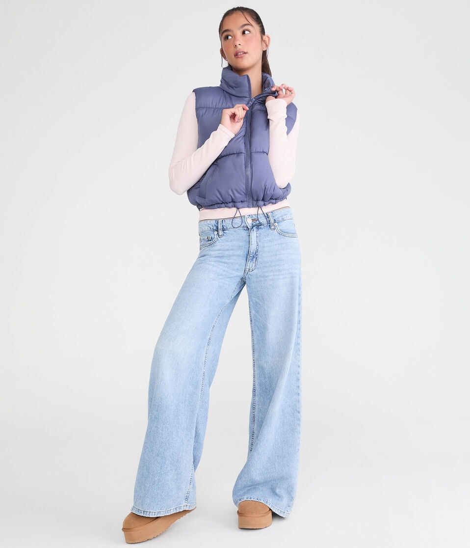 Lightweight Cropped Puffer Vest