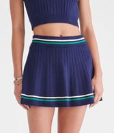 Striped Sweater Mini Skirt