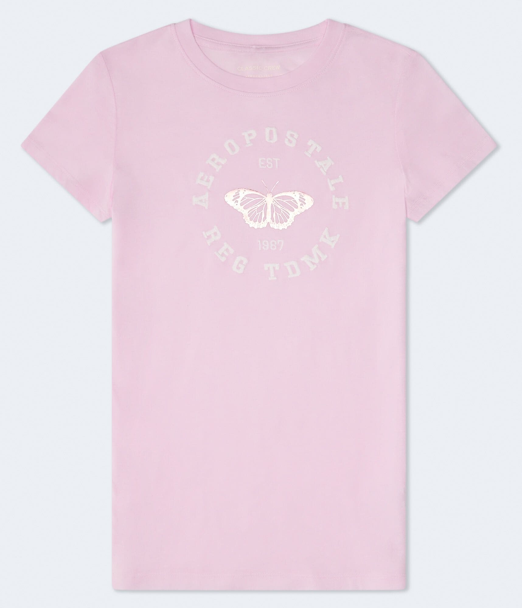 Aeropostale Butterfly Foil Graphic Tee