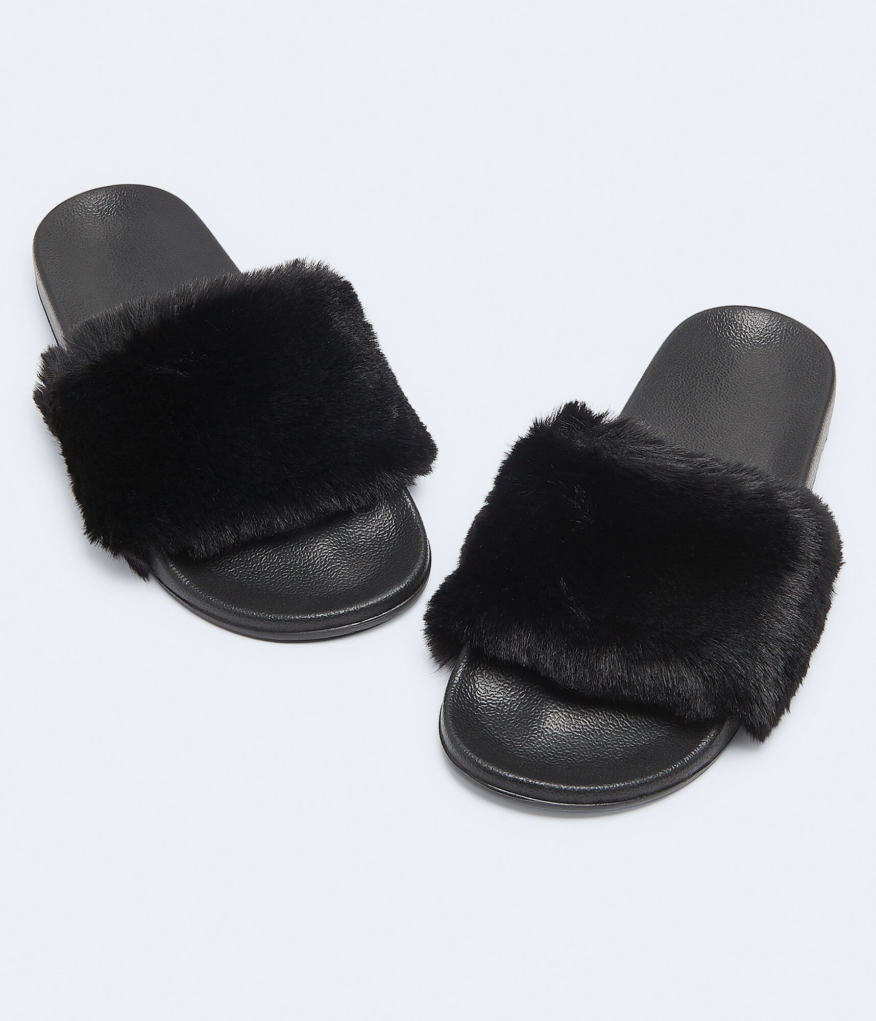 Faux Fur Slide Sandal