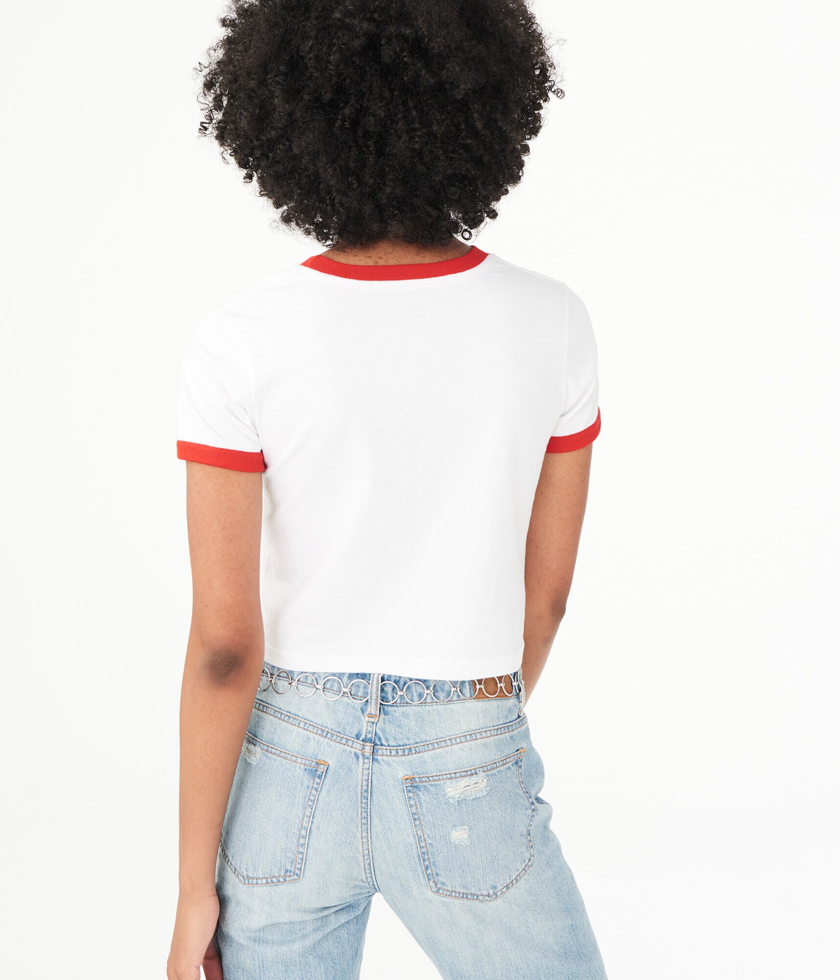 Nirvana Crop Ringer Graphic Tee