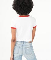 Nirvana Crop Ringer Graphic Tee