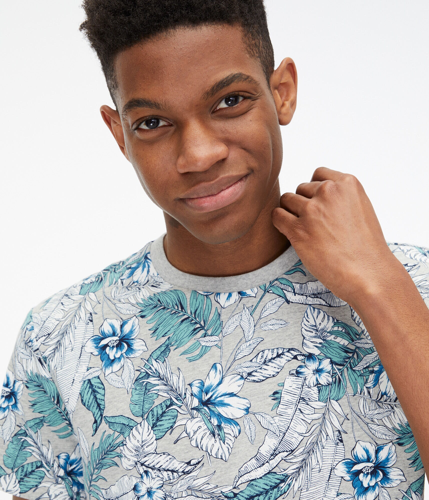 Tropical Floral Graphic Tee***