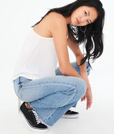 LLD Solid Laced-Back Tank***