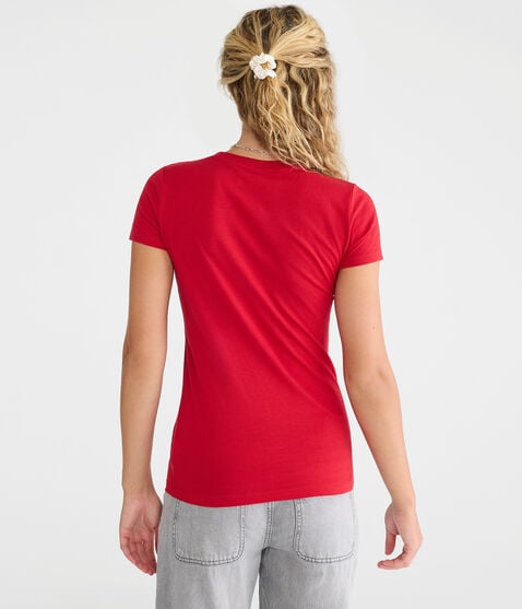 Aero Sequin Logo Graphic Tee Aero Sequin Logo Graphic Tee