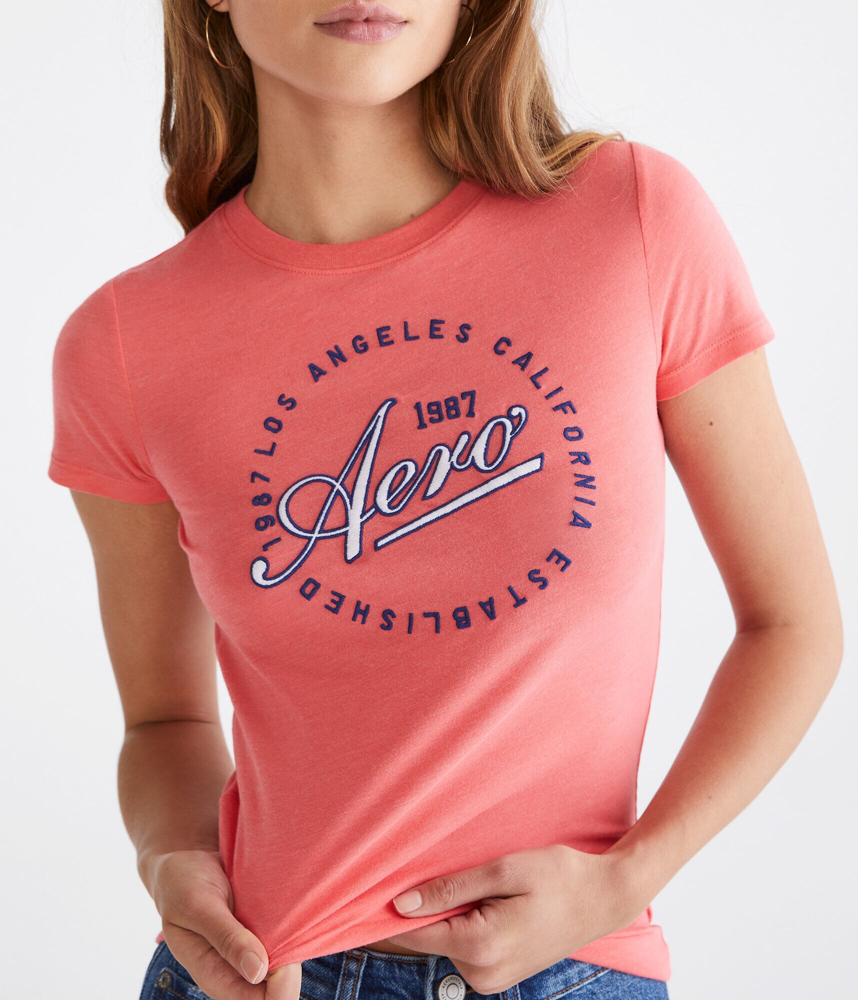 Aero Script Circle Graphic Tee