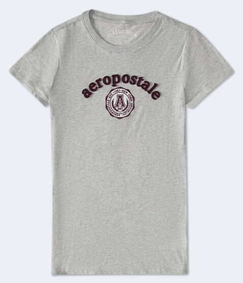 Aeropostale Circle Crest Appliqué Graphic Tee Aeropostale Circle Crest Appliqué Graphic Tee