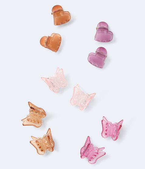 Butterfly & Heart Mini Hair Clip 10-Pack Butterfly & Heart Mini Hair Clip 10-Pack