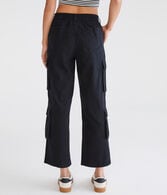 Double-Pocket Cropped Utility Cargo Pants