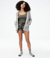 Camo Polyfleece Sleep Shorts