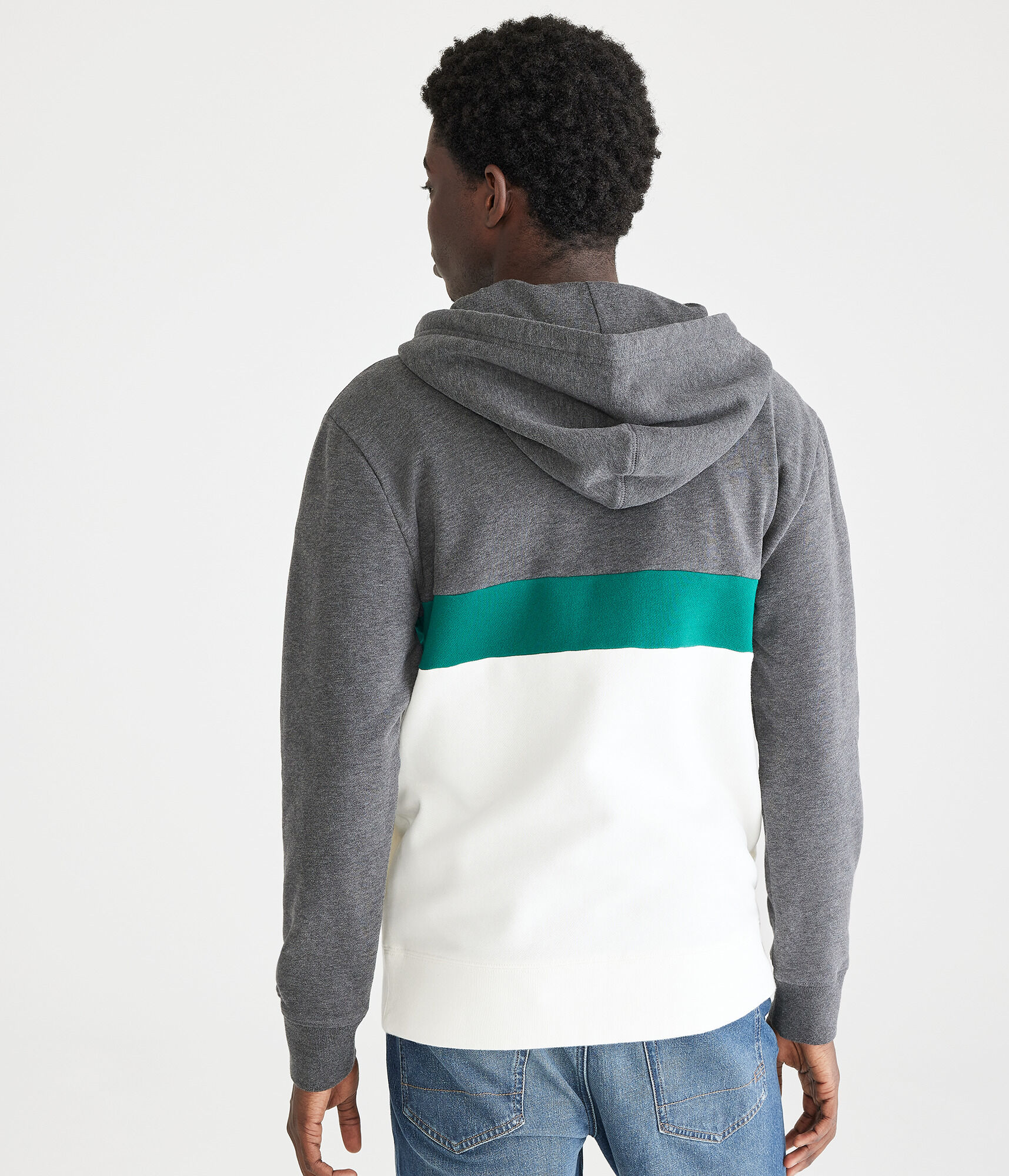 Colorblock Logo Quarter-Zip Fleece Pullover