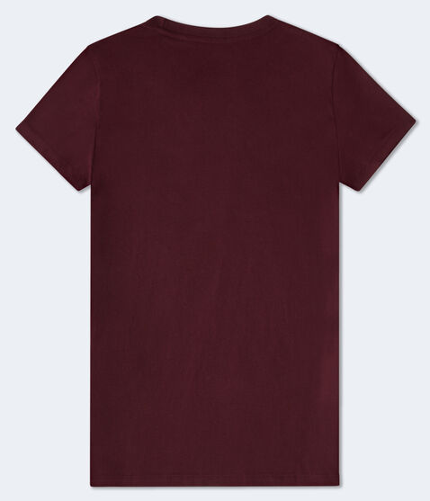 Aero New York Ribbon Flocked Graphic Tee Aero New York Ribbon Flocked Graphic Tee