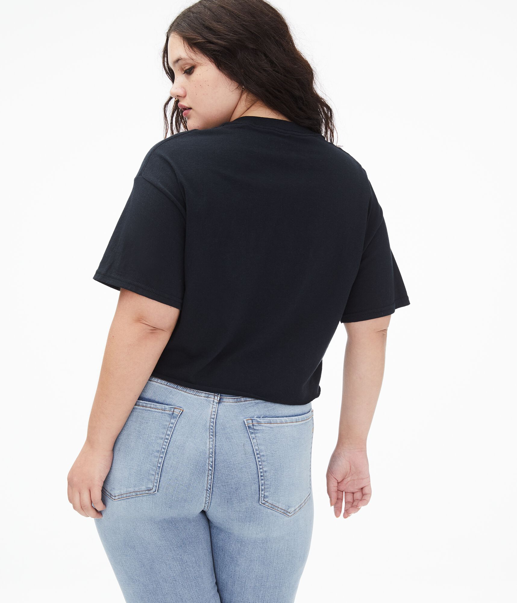 NASA Galaxy Cropped Graphic Tee