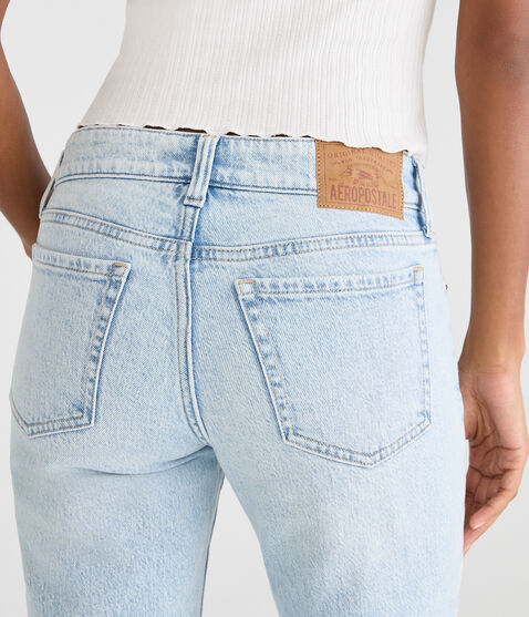 Mid-Rise Straight Ankle Jean