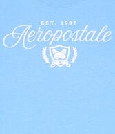 Aeropostale Butterfly Laurels Foil Graphic Tee