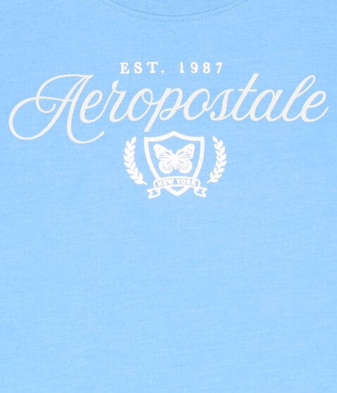 Aeropostale Butterfly Laurels Foil Graphic Tee Aeropostale Butterfly Laurels Foil Graphic Tee