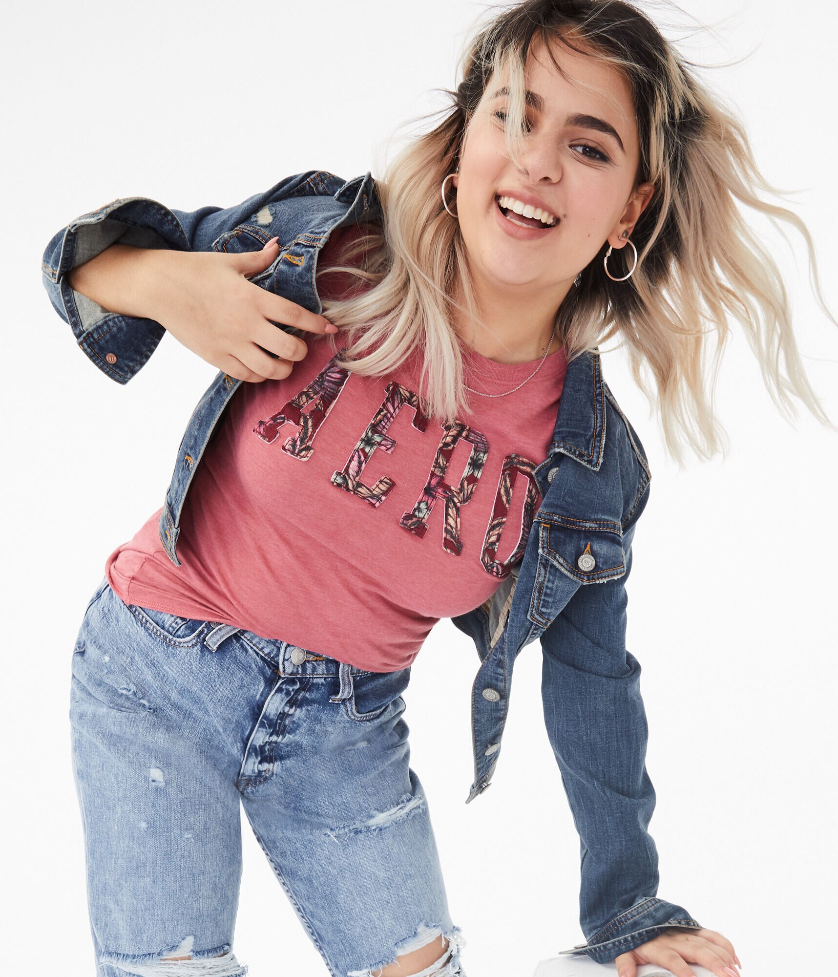 Tropical Flower Aero Graphic Tee