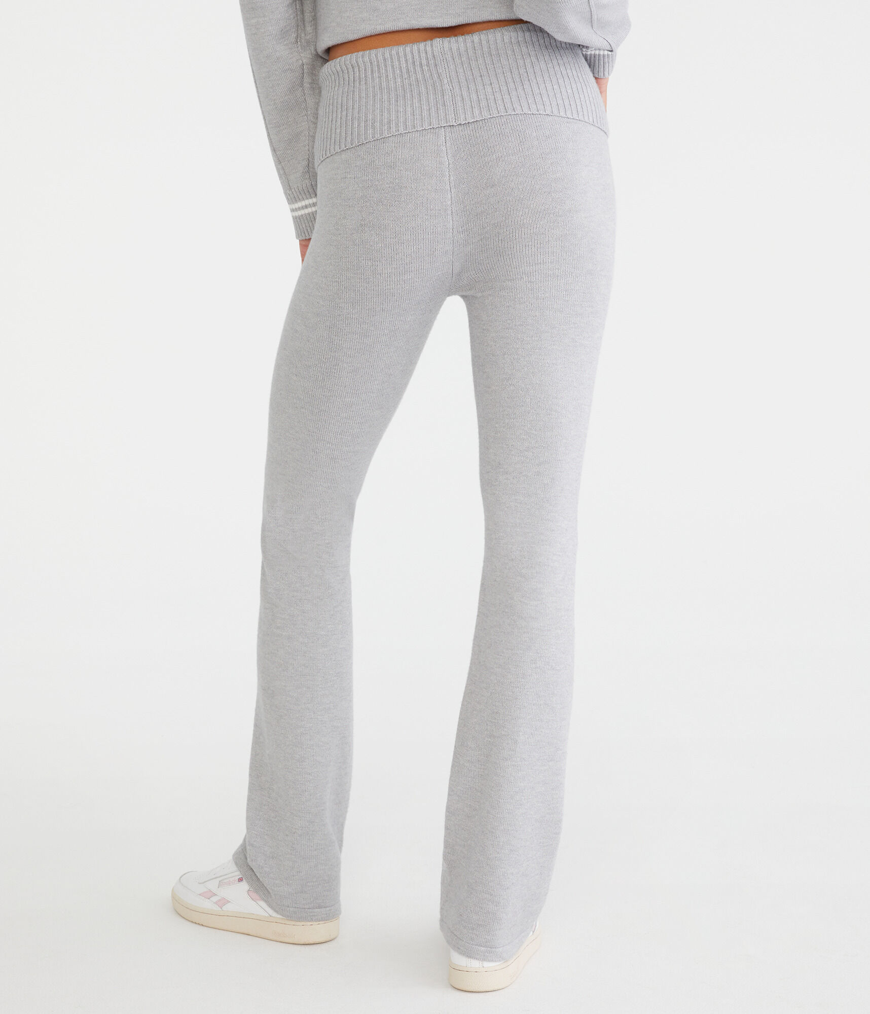 Flare Sports Jersey Fold-Over Sweater Pants