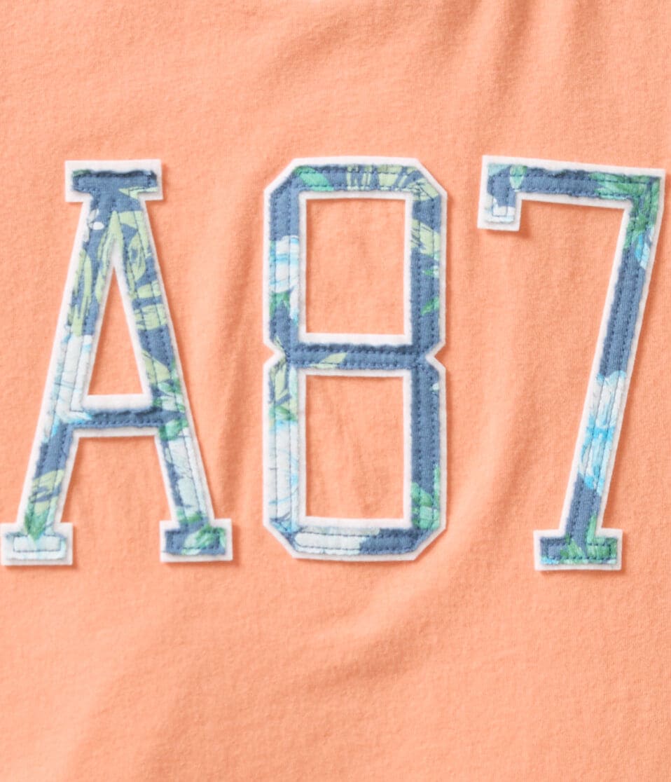 A87 Floral Fill Appliqué Graphic Tee