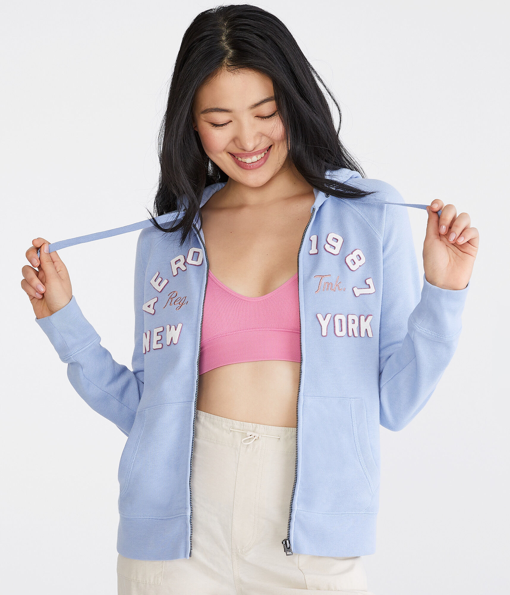 Aero 1987 New York Arch Full-Zip Hoodie