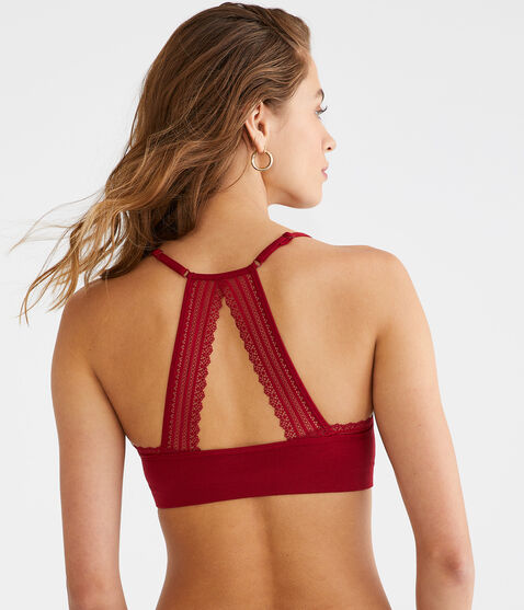Seamless Lace-Back Bralette