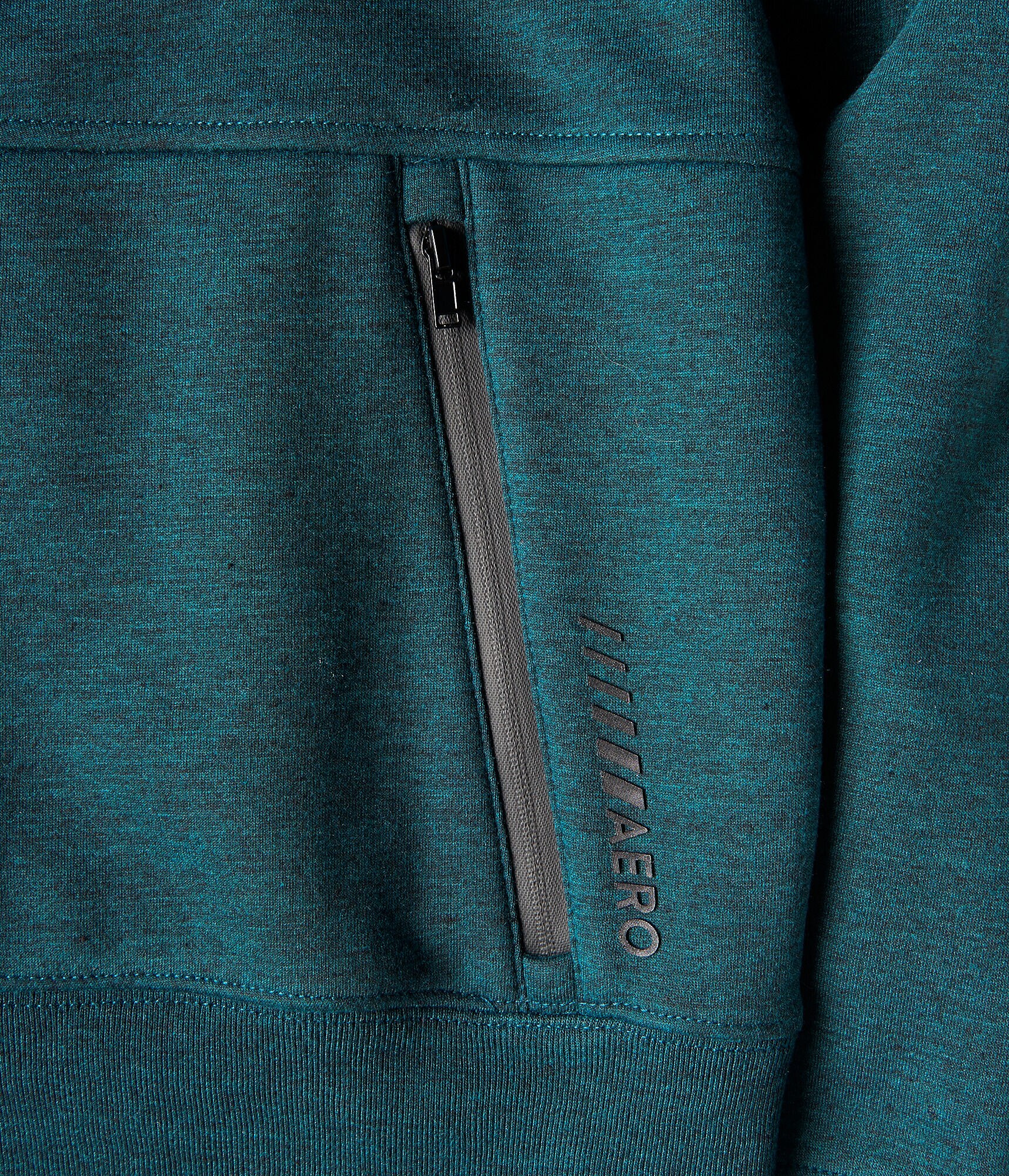 Aero Solid Active Full-Zip Hoodie