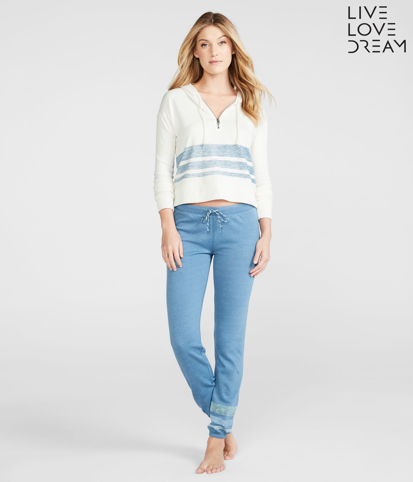 Stripe Sundazed Half-Zip Hoodie