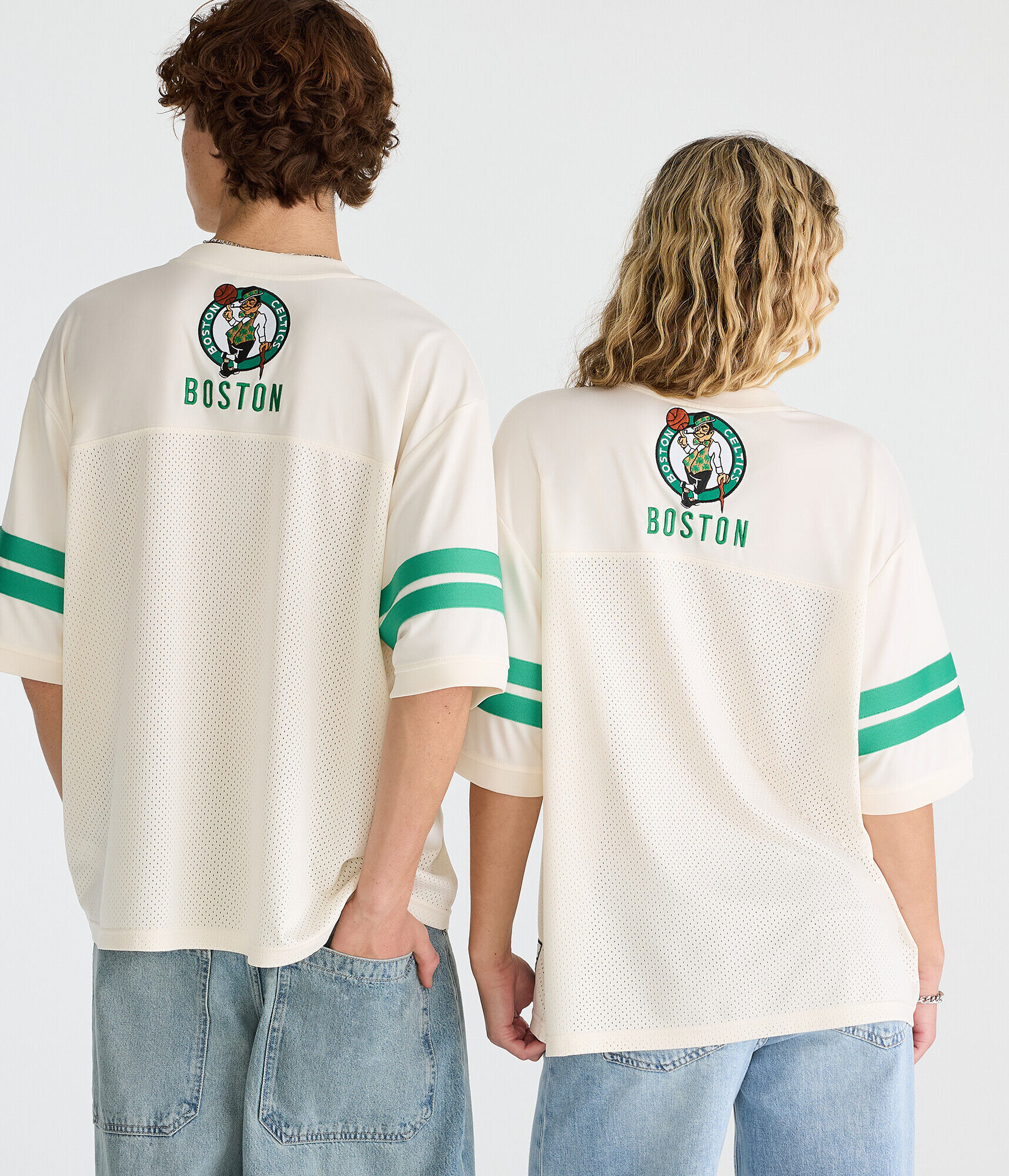 Boston Celtics Stripes Mesh Top