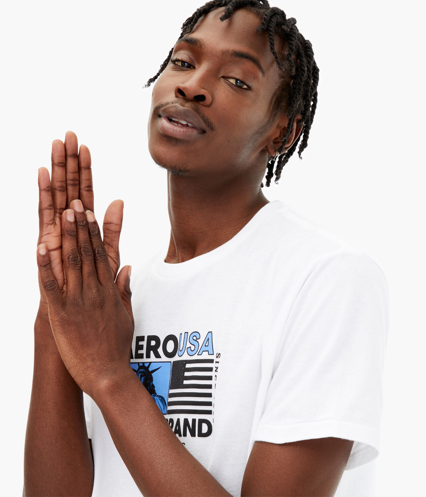 Aero USA Liberty Flag Graphic Tee