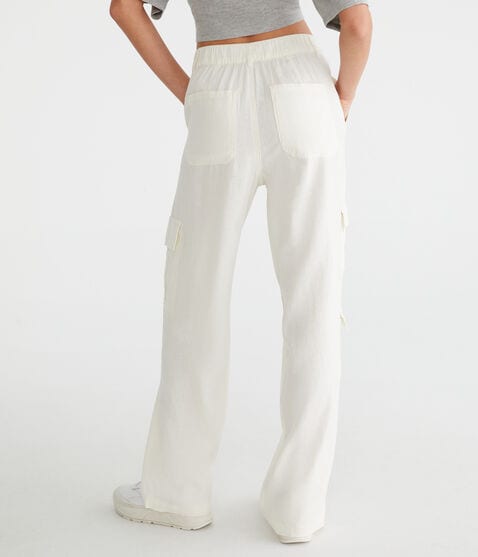 Linen Wide Leg Cargo Pants Linen Wide Leg Cargo Pants