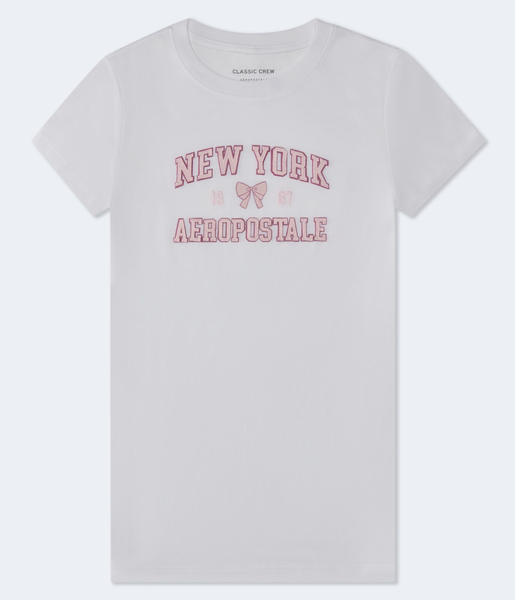 Aeropostale New York Bow Appliqu&eacute; Graphic Tee