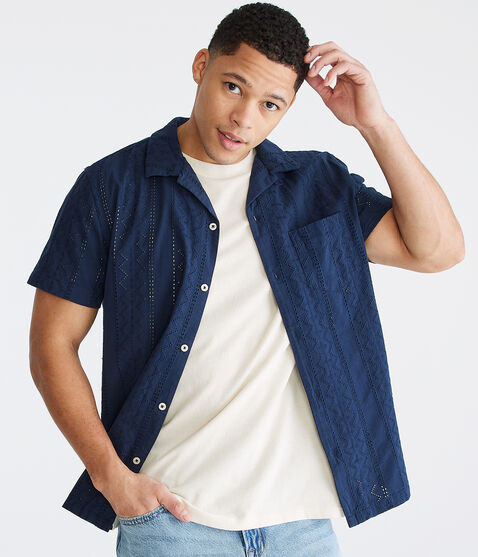 Geometric Textured Shirt Geometric Textured Shirt