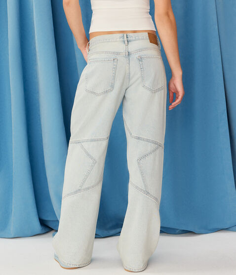 Demetra for Aero Super Low-Rise Baggy Wide Leg Jean