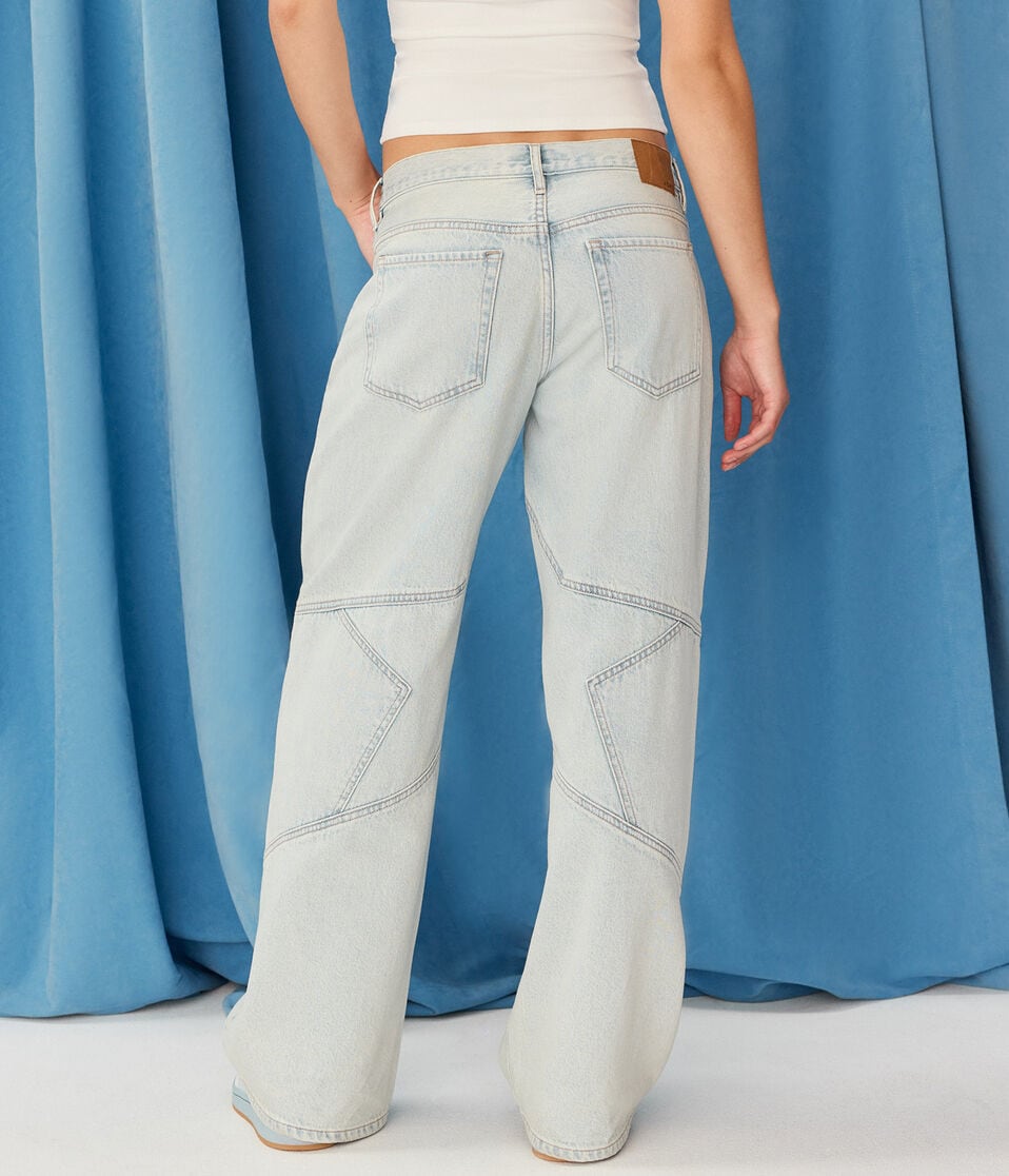 Demetra for Aero Super Low-Rise Baggy Wide Leg Jean