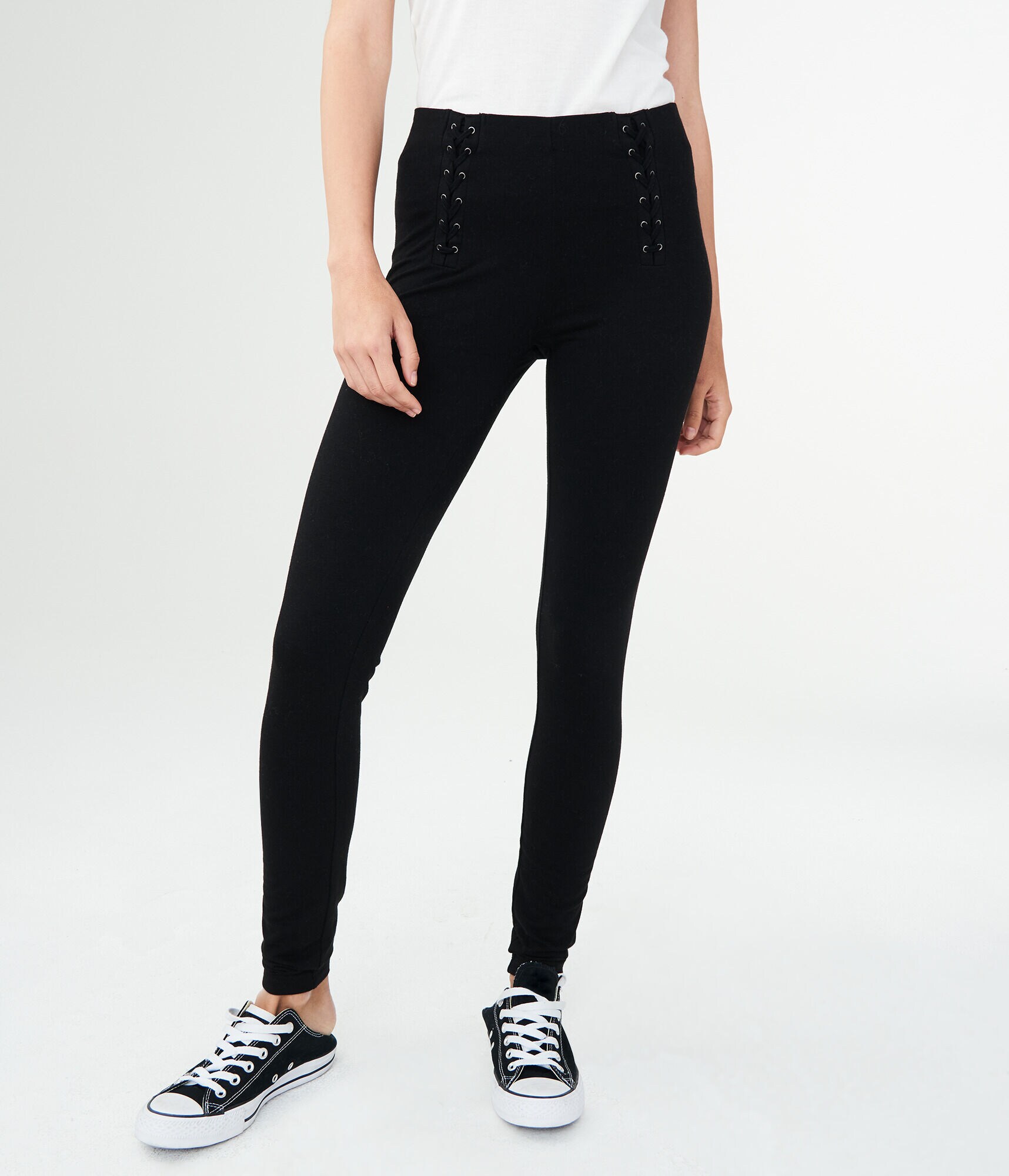 Lace-Up Leggings